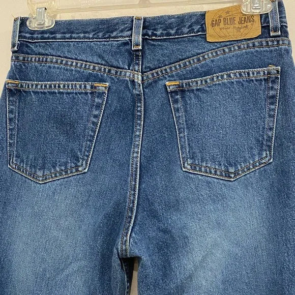 VTG Gap Blue Jeans Flare Y2K 90s Medium Wash High-Waisted - Picture 6 of 6